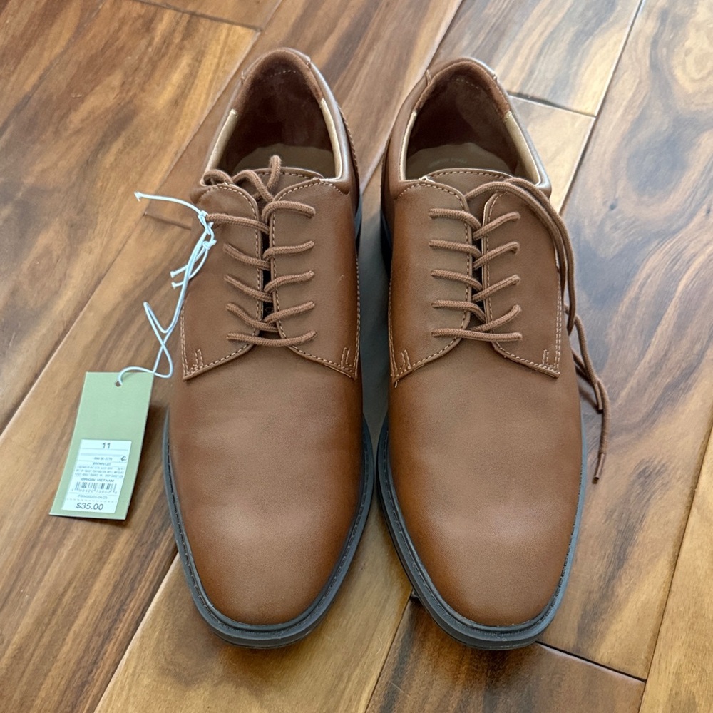 Goodfellow & Co Brown Leather Derby Shoes